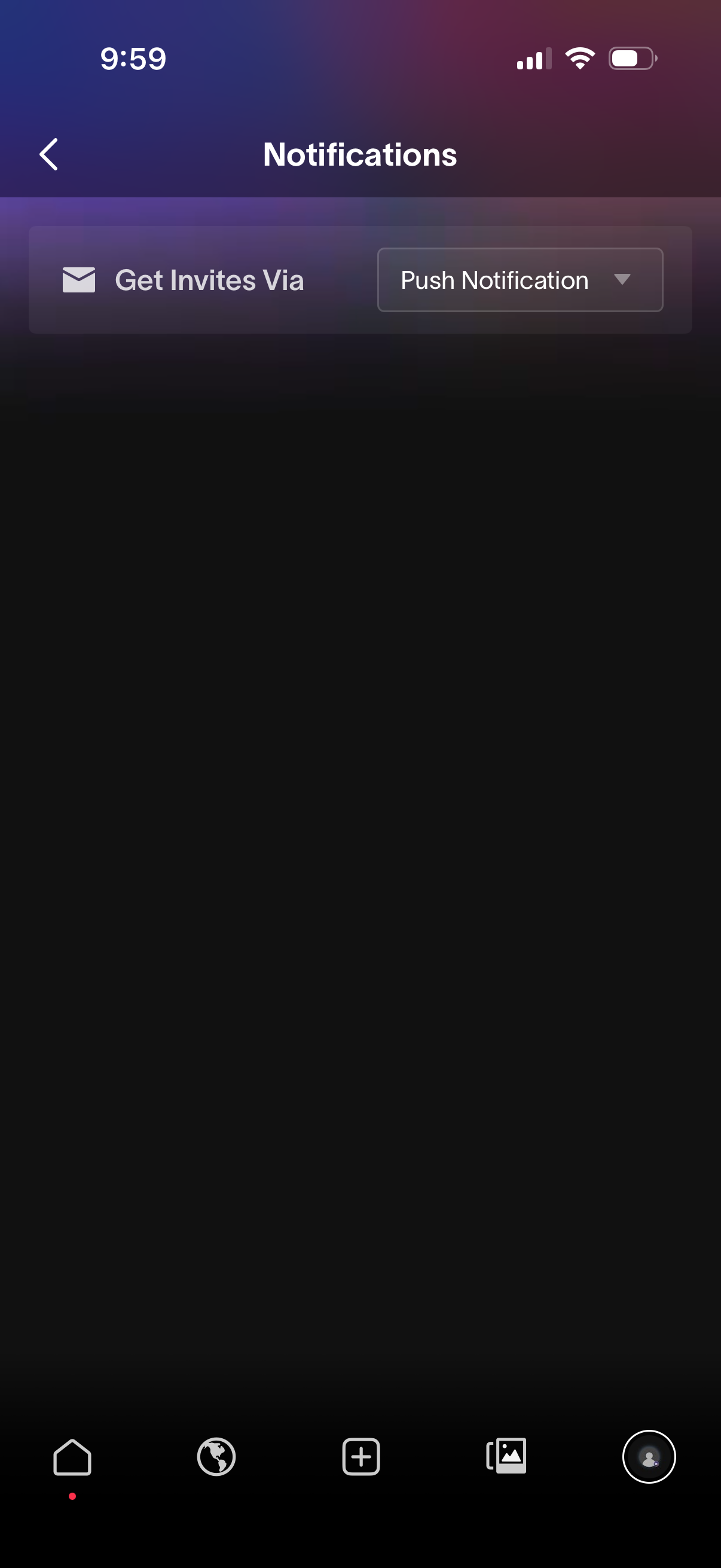 partiful notifications screenshot